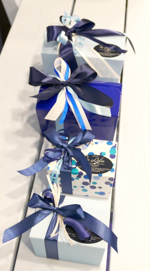 Bonbondoosjes blauwtinten